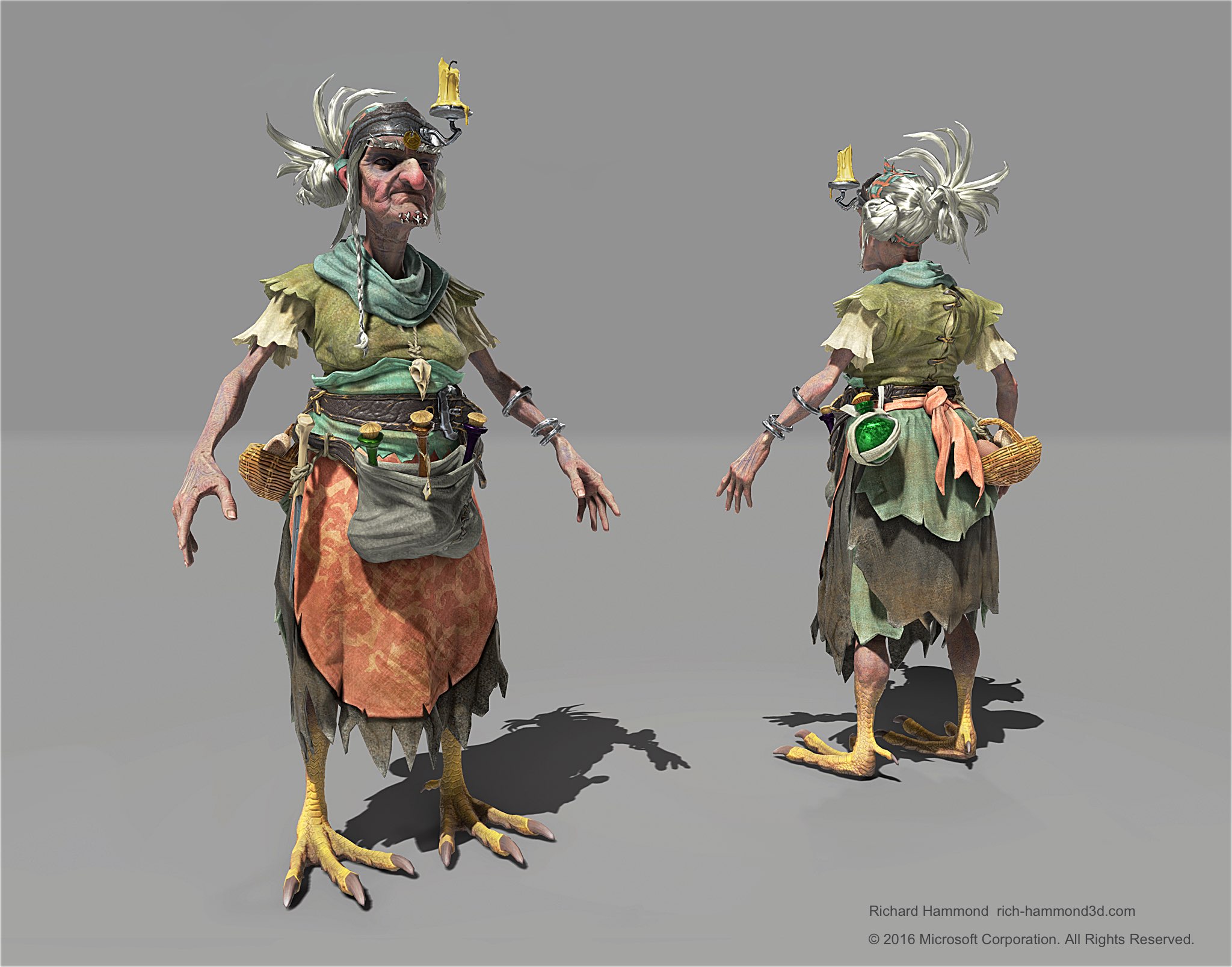 The realtime model in a test level.