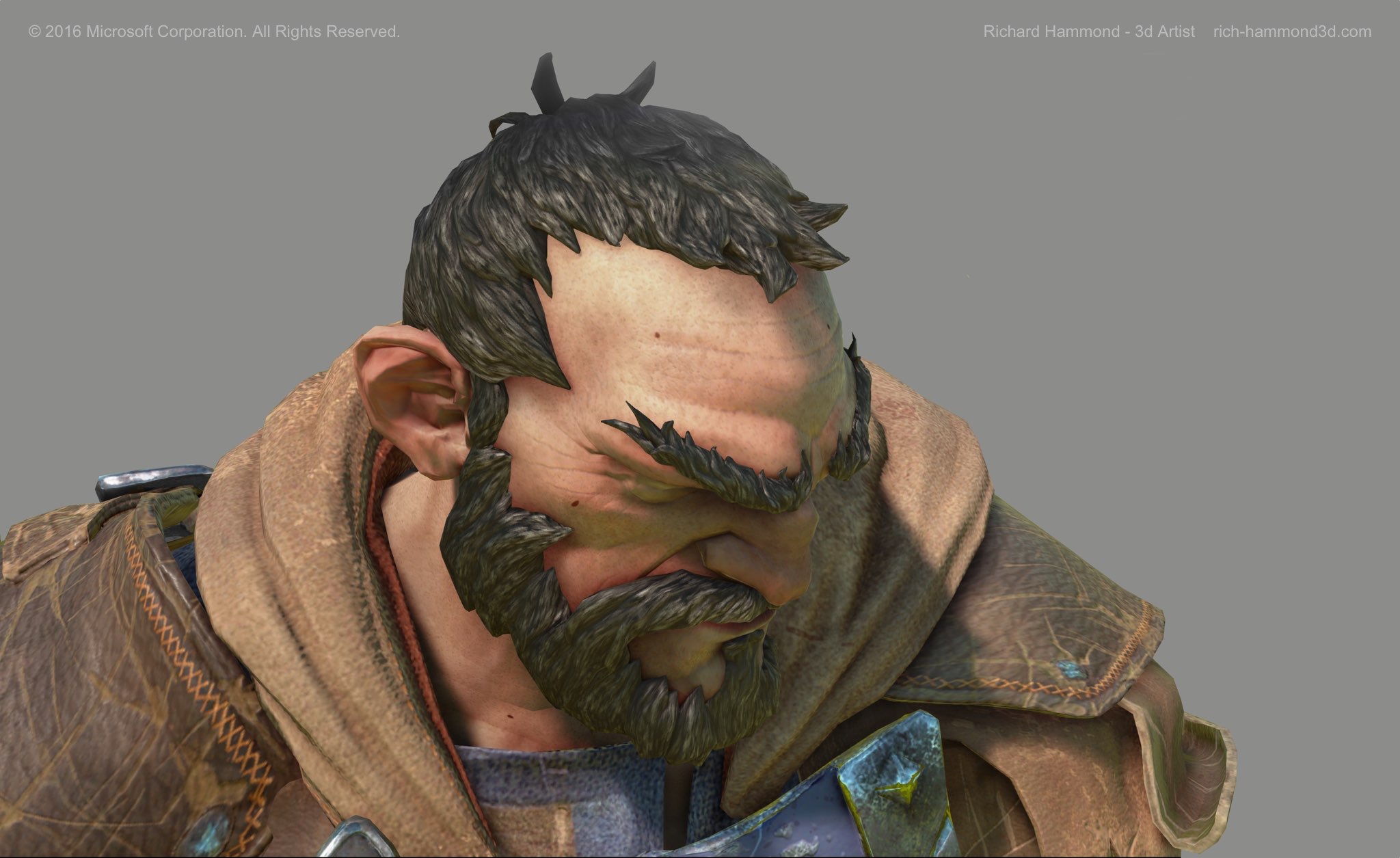 This is Rook, with short hair. Hairstyles are highly variable, so each one needed a bit of thought, and I learned something new every time.