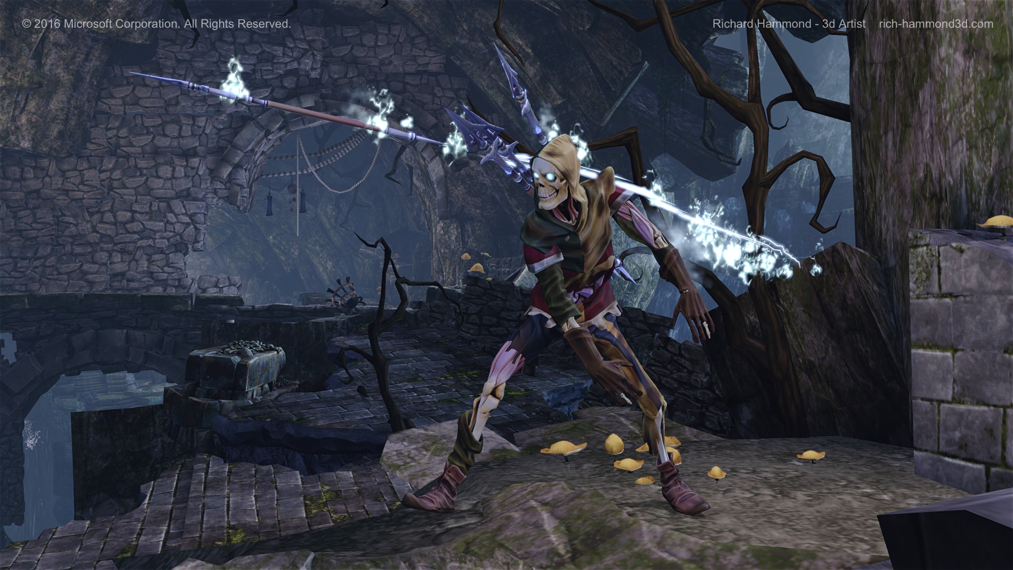 A spear-thrower lets loose. 'Ave it!