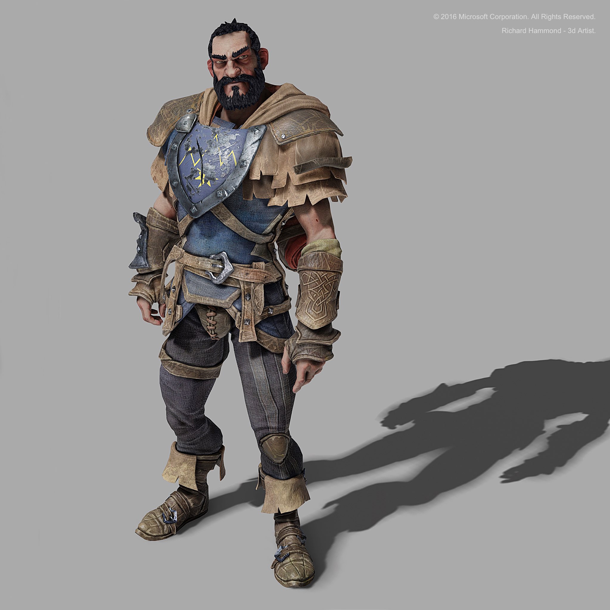 The game model in a test level.