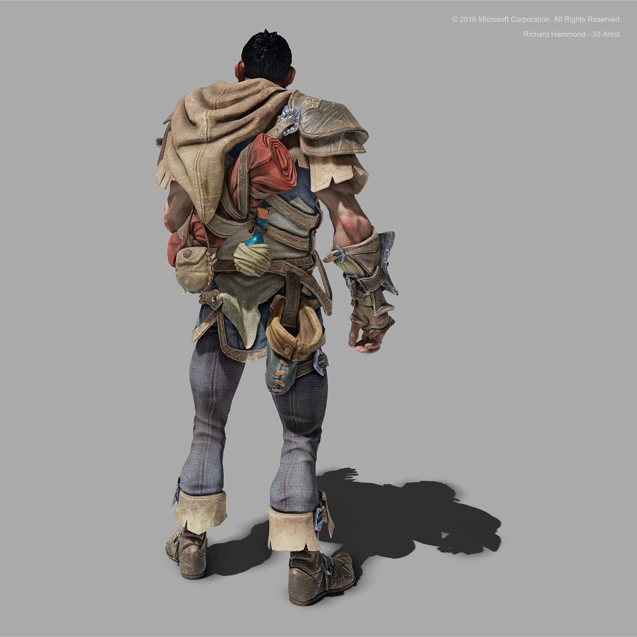 The game model in a test level.