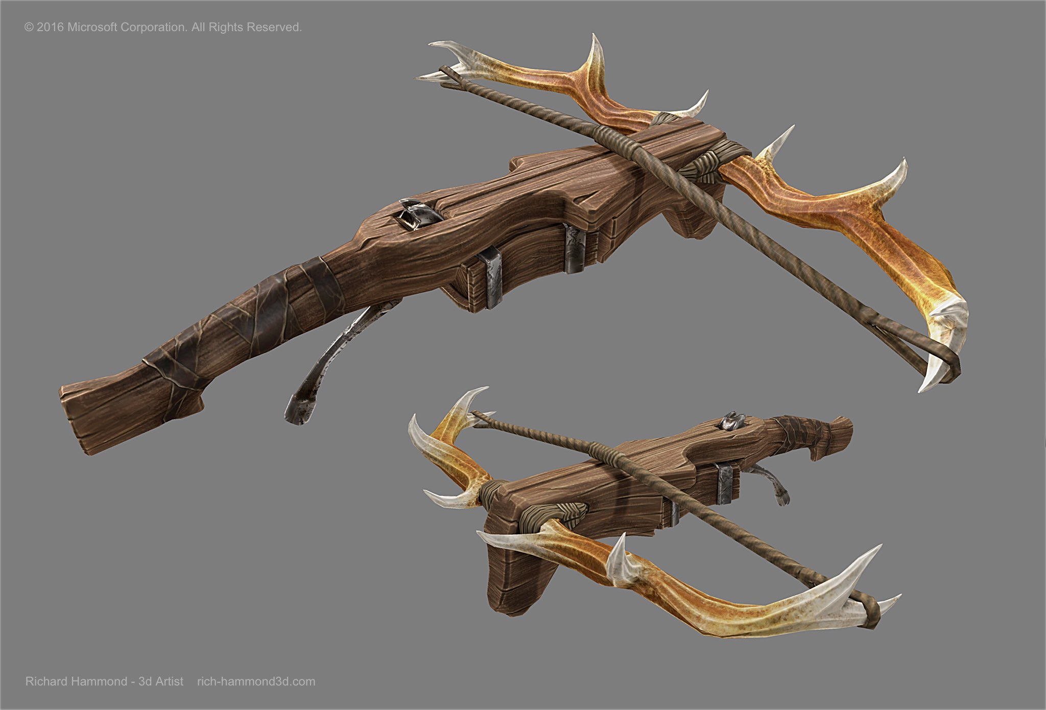 The hand-crossbow ingame model.